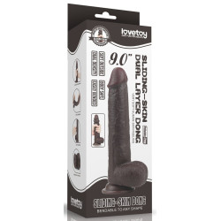 LoveToy SlidingSkin Gode Sliding Skin 17 x 4.2cm Marron